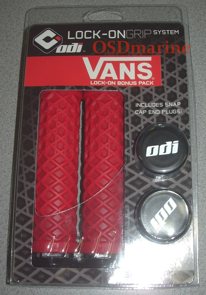 ODI GRIPS - VANS Lock On (130mm) - BRIGHT RED - Click Image to Close