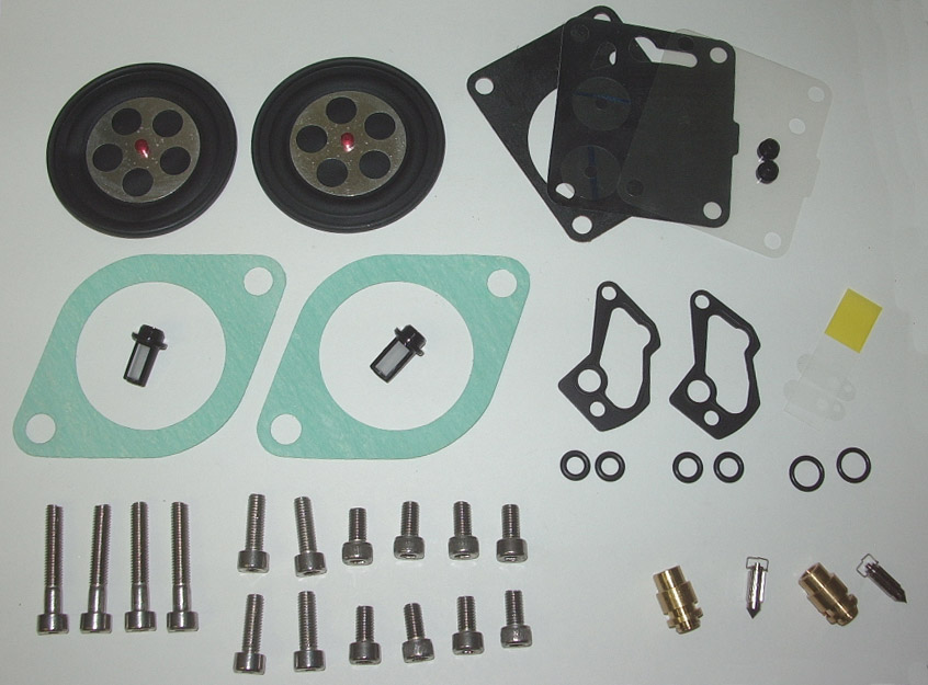 OSD Sea Doo Complete Dual Carb Rebuild Package #2 - OEM VITON NEEDLES! - Click Image to Close