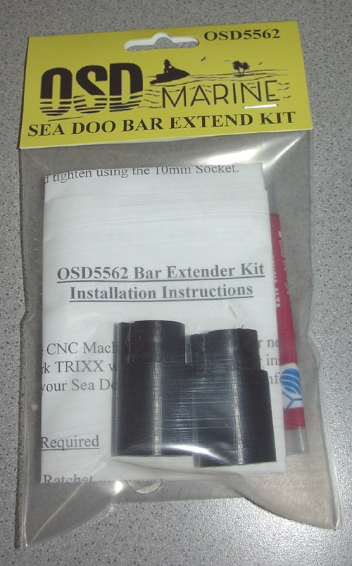 OSD Sea Doo Bar Extenders for Steel Bars (Needed for ODI & Similar Grips) - Click Image to Close