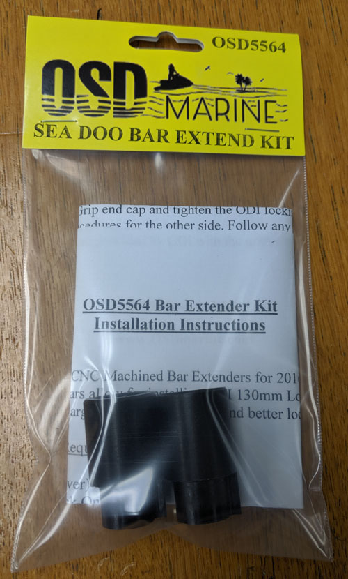 OSD Sea Doo SPARK Bar Extenders 2016-UP Plastic Bars (Needed for ODI Grips) - Click Image to Close