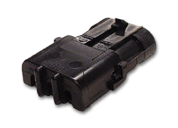 WEATHERPACK CONNECTOR SHROUD - 3 CONTACT FLAT