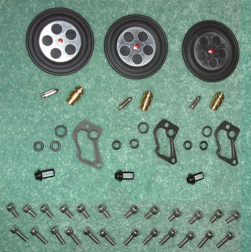 OSD Yamaha PWC Triple Carb Rebuild Kit #1 - For 1995-1998 1100cc - Click Image to Close